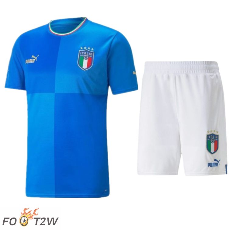 Ensemble Maillot Foot Italie Domicile + Short Coupe Du Monde 2022