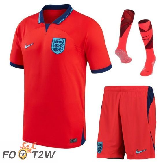 Ensemble Maillot Foot Angleterre Exterieur (Short + Chaussettes) Coupe Du Monde 2022